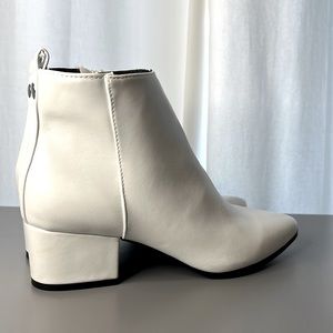 White ankle booties by A New Day. Never worn before!
